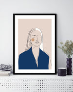 Minimalist Woman Line Art | Line Art NZ | The Good Poster Co.