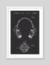 Headphones Patent Art Print | Black and White Art | The Good Poster Co.