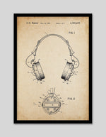 Vintage Headphone Patent Art Print | Vintage Art | The Good Poster Co.