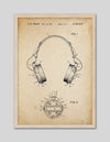 Vintage Headphone Patent Art Print | Vintage Art | The Good Poster Co.