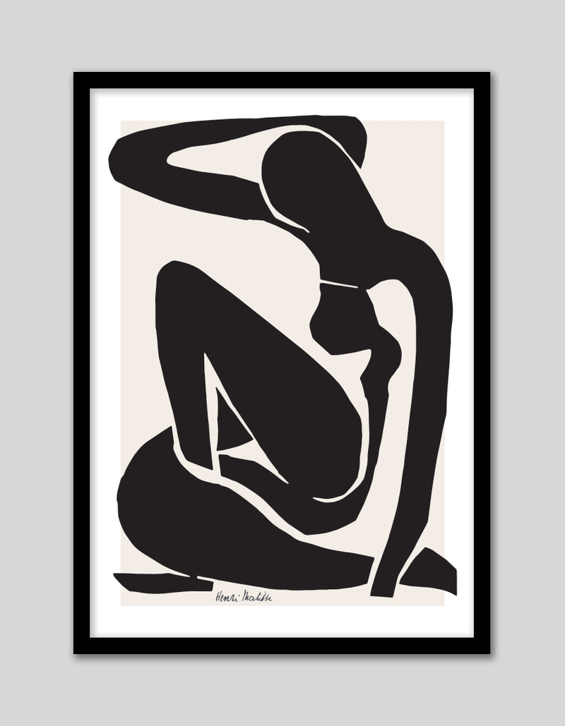 Black Nude I by Henri Matisse | Abstract Art NZ | The Good Poster Co.