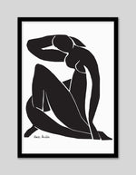 Black Nude II by Henri Matisse | Black and White Art NZ | The Good Poster Co.