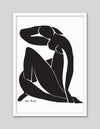 Black Nude II by Henri Matisse | Black and White Art NZ | The Good Poster Co.