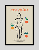 Nude with Oranges Exhibition Poster by Henri Matisse | Exhibition Posters NZ | The Good Poster Co.