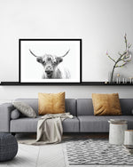 Contemporary Highland Cow Art Print | Animal Art Prints | The Good Poster Co.