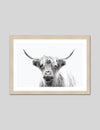 Contemporary Highland Cow Art Print | Animal Art Prints | The Good Poster Co.