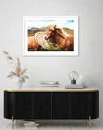 Contemporary Icelandic Horses Art Print | Photography Art NZ | The Good Poster Co.