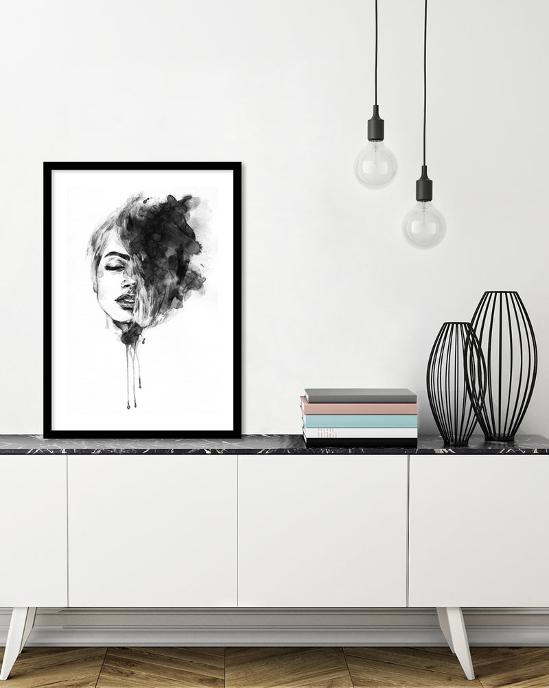 Contemporary Artwork NZ | Watercolour Art Prints | Black and White Art | The Good Poster Co.