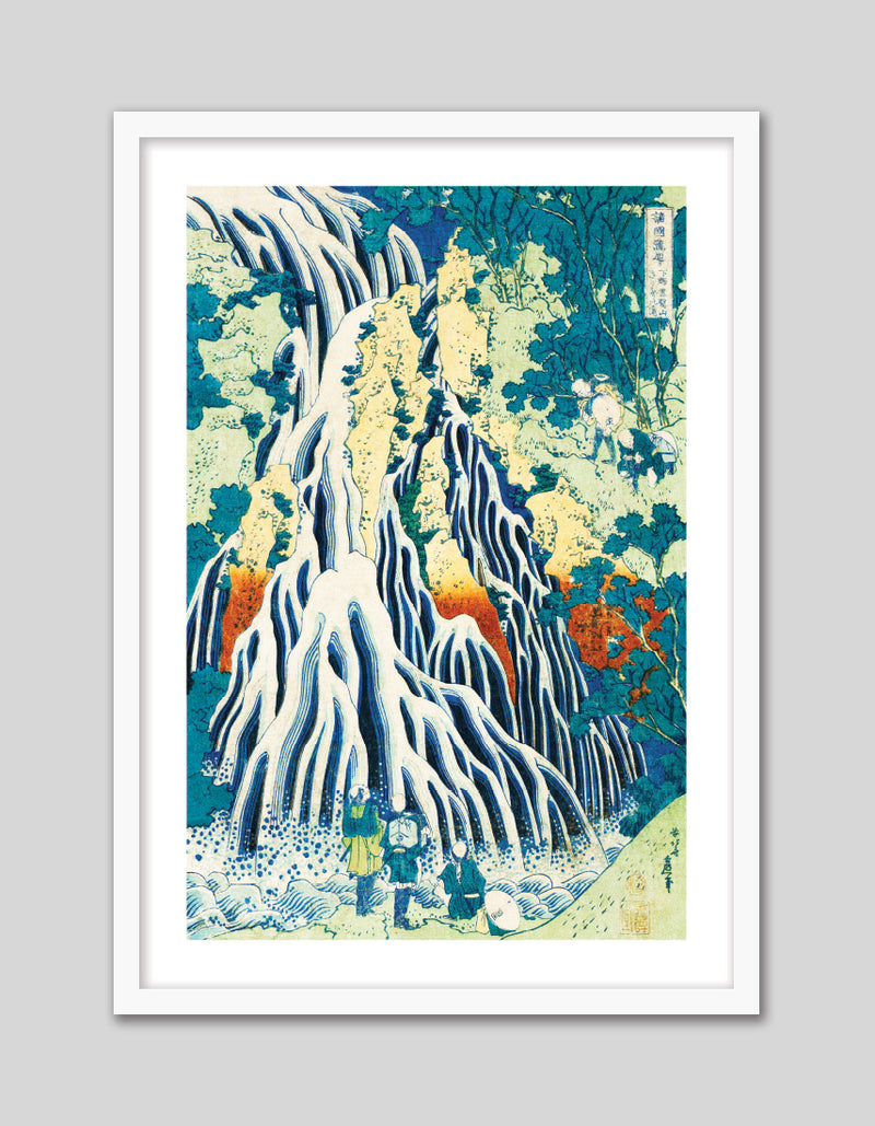 Kirifuri Waterfall Art Print by Katsushika Hokusai | Vintage Japanese Art | The Good Poster Co.