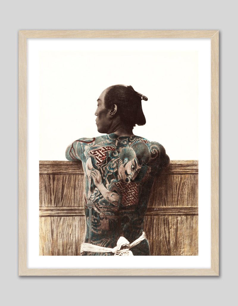 Japanese Tattoo by Kusakabe Kimbei | Vintage Photography Art | The Good Poster Co.
