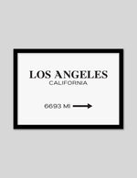 Los Angeles Typography Art Print | LA Travel Art | The Good Poster Co.