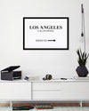 Los Angeles Typography Art Print | LA Travel Art | The Good Poster Co.