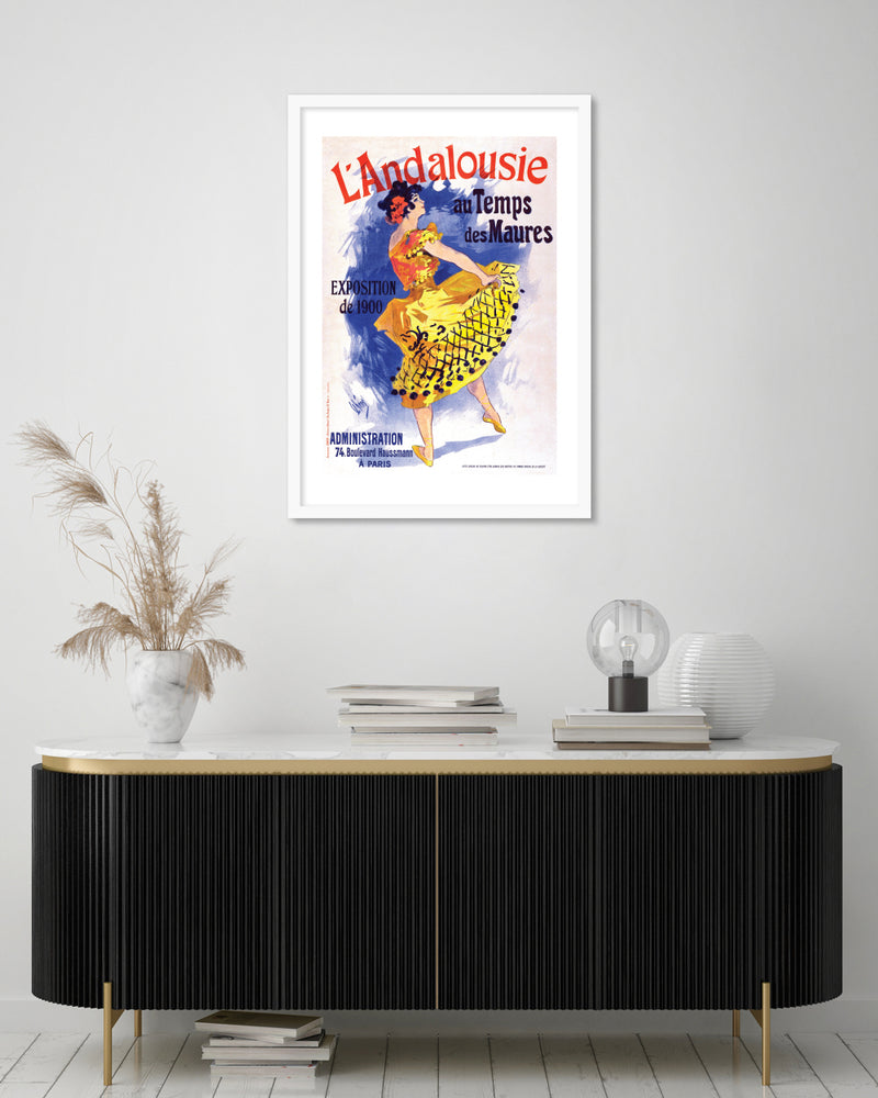 L'Andalousie Art Print by Jules Cheret | Vintage French Poster | The Good Poster Co.