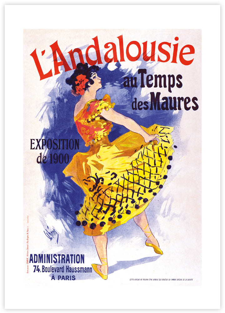 L'Andalousie Art Print by Jules Cheret | Vintage French Poster | The Good Poster Co.