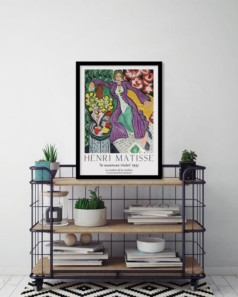 The Purple Coat Exhibition Poster by Henri Matisse | Henri Matisse Art NZ | The Good Poster Co.