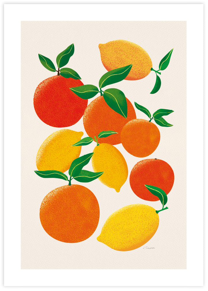 Fruit Artwork NZ | Artist Leanne Simpson | Contemporary Art Prints | The Good Poster Co.