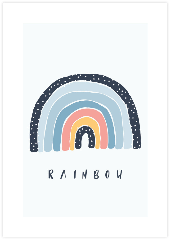 Over the Rainbow Nursery Bedroom Art Print | Childrens Art NZ | The Good Poster Co.