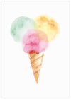 Ice Cream Art | Children's Bedroom Art NZ | The Good Poster Co.