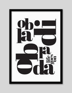 Typography Art Print | Black and White Art NZ | The Good Poster Co.