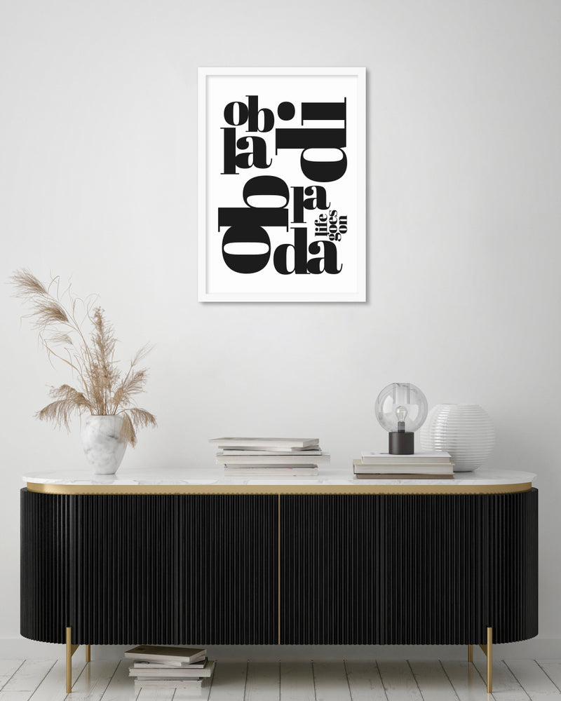 Typography Art Print | Black and White Art NZ | The Good Poster Co.