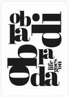 Typography Art Print | Black and White Art NZ | The Good Poster Co.