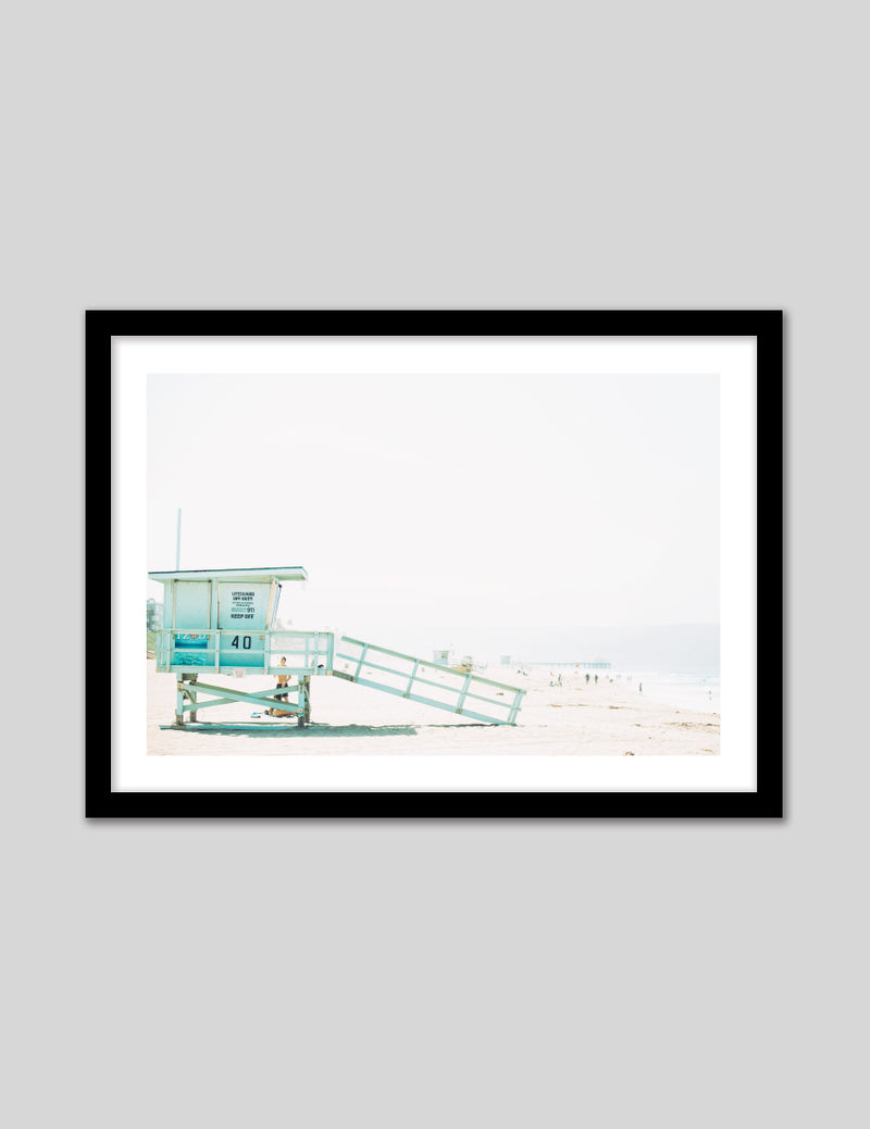 Contemporary Lifeguard Tower Art Print