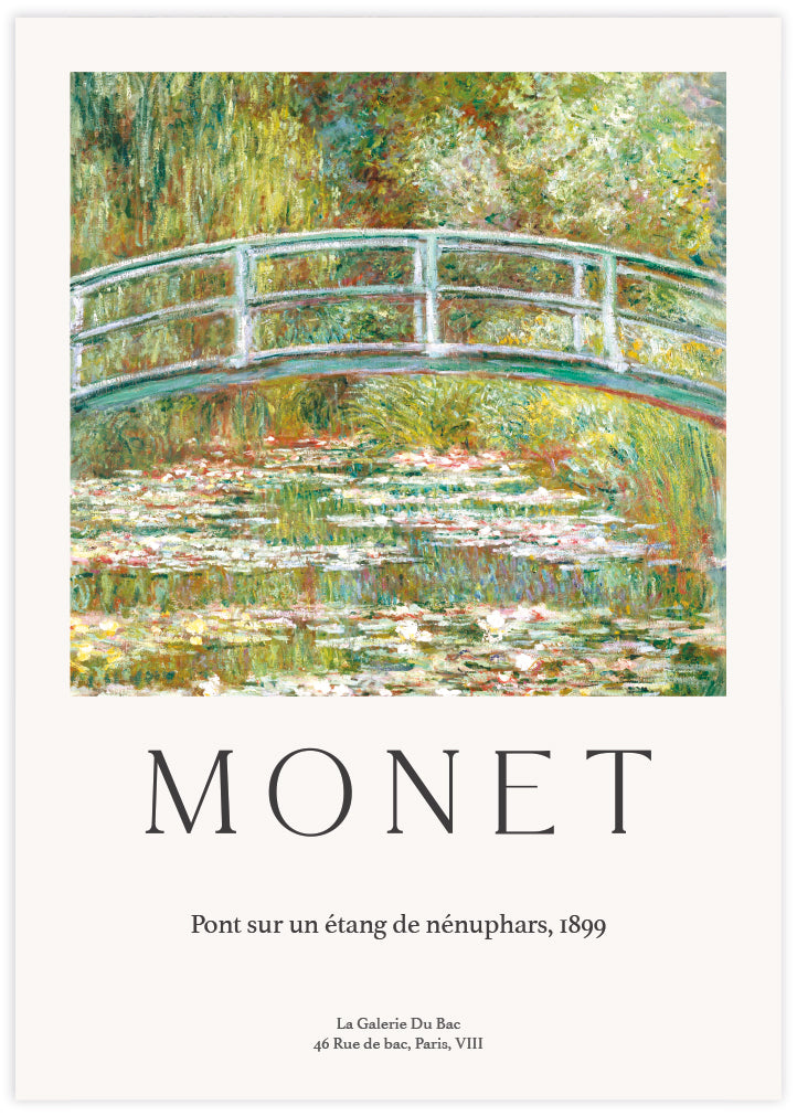 The Water Lily Pond Exhibition Poster by Claude Monet | Claude Monet Art NZ | The Good Poster Co.