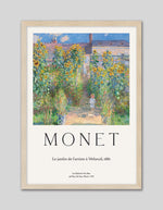 The Artist's Garden at Vetheuil Exhibition Poster by Claude Monet