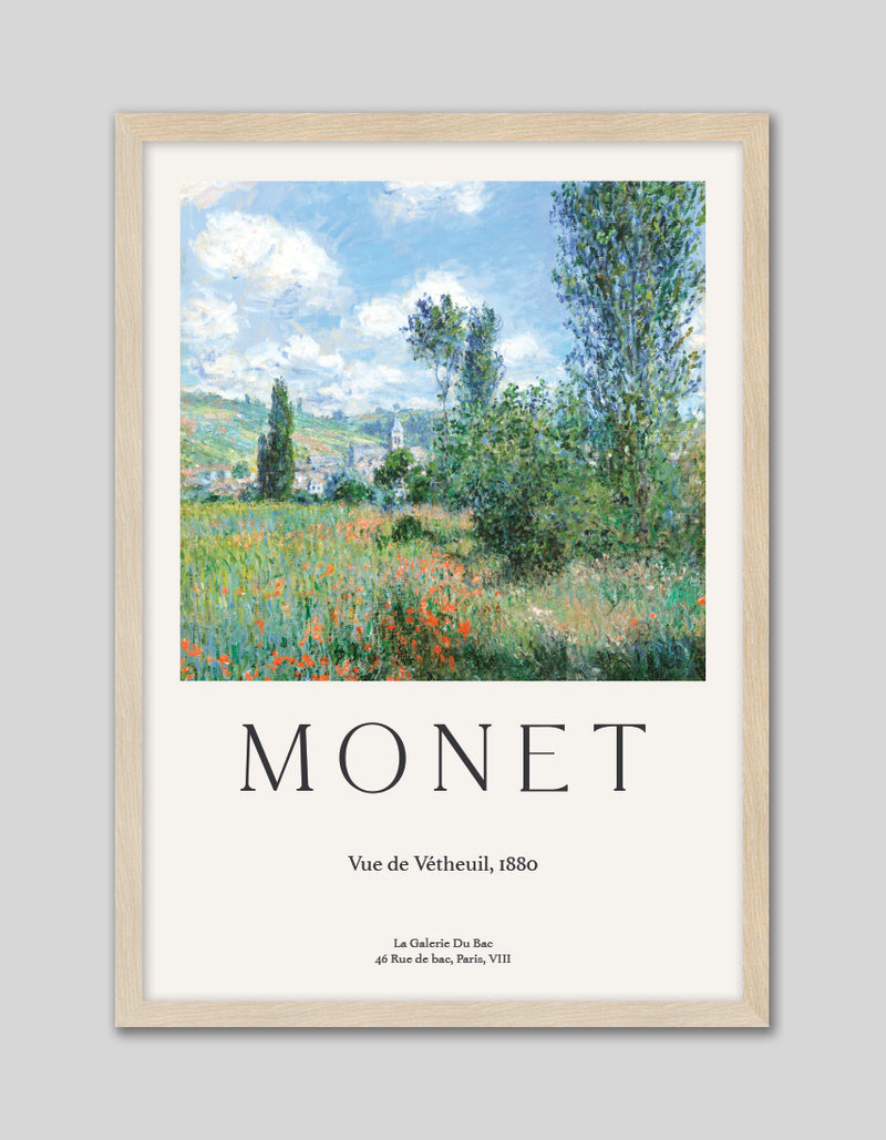 View of Vetheuil Exhibition Poster by Claude Monet