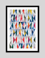 Contemporary Mosaic Triangles Art Print