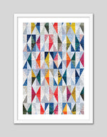 Contemporary Mosaic Triangles Art Print - Geometric Art - The Good Poster Company