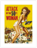 Attack of the 50ft Woman Art Print | Vintage Poster Art