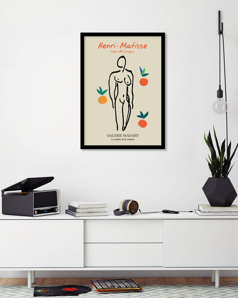 Nude with Oranges Exhibition Poster by Henri Matisse | Exhibition Posters NZ | The Good Poster Co.