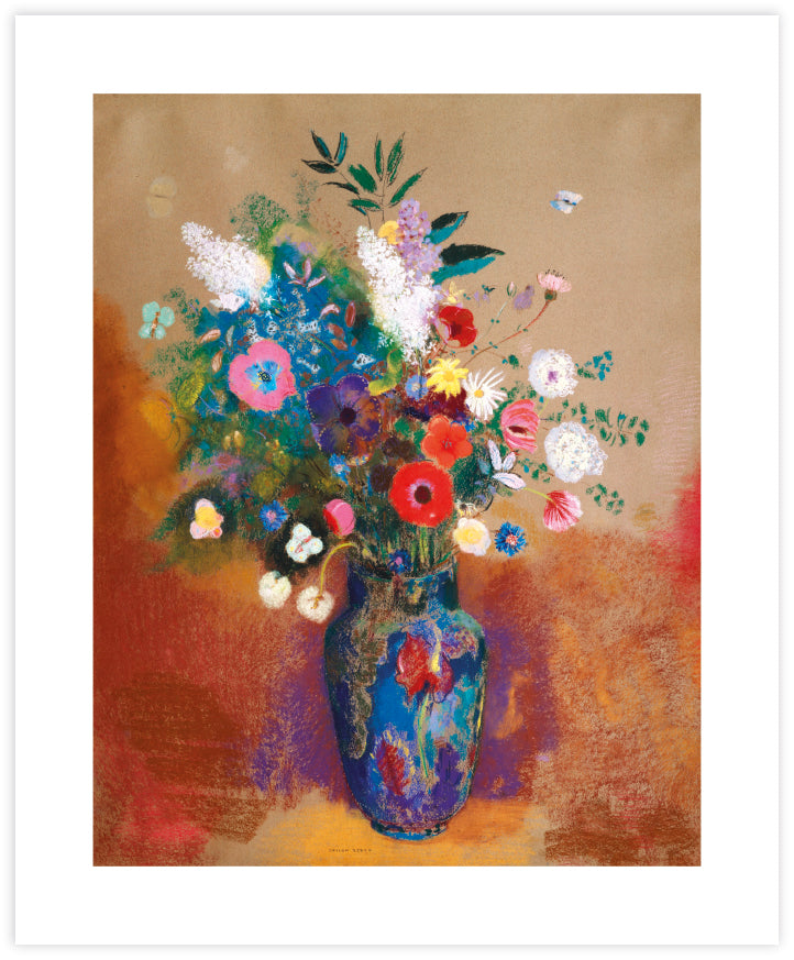 Bouquet of Flowers Art Print by Odilon Redon