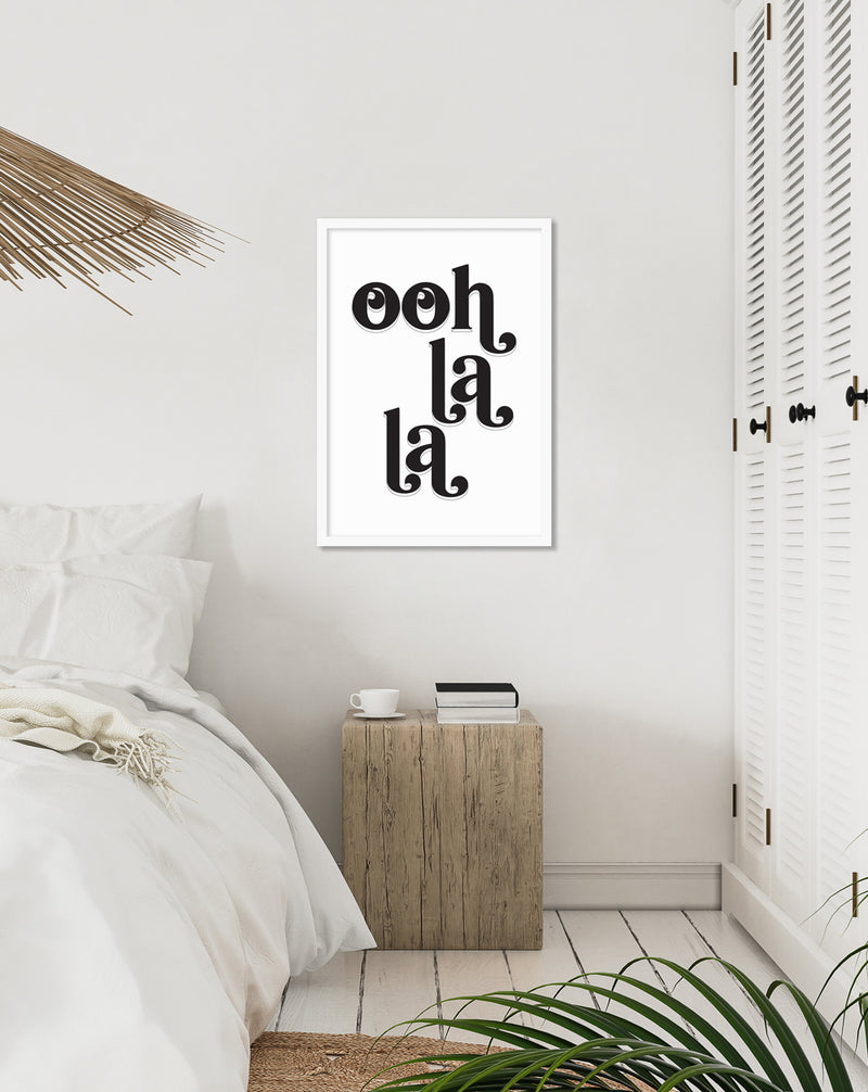 Ooh La La Art Print | Black and White Art NZ | The Good Poster Co.