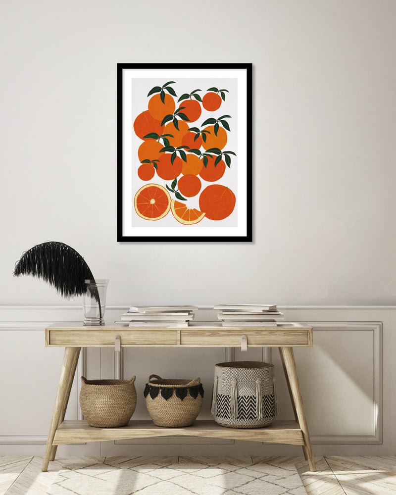 Orange Harvest Art Print by Leanne Simpson