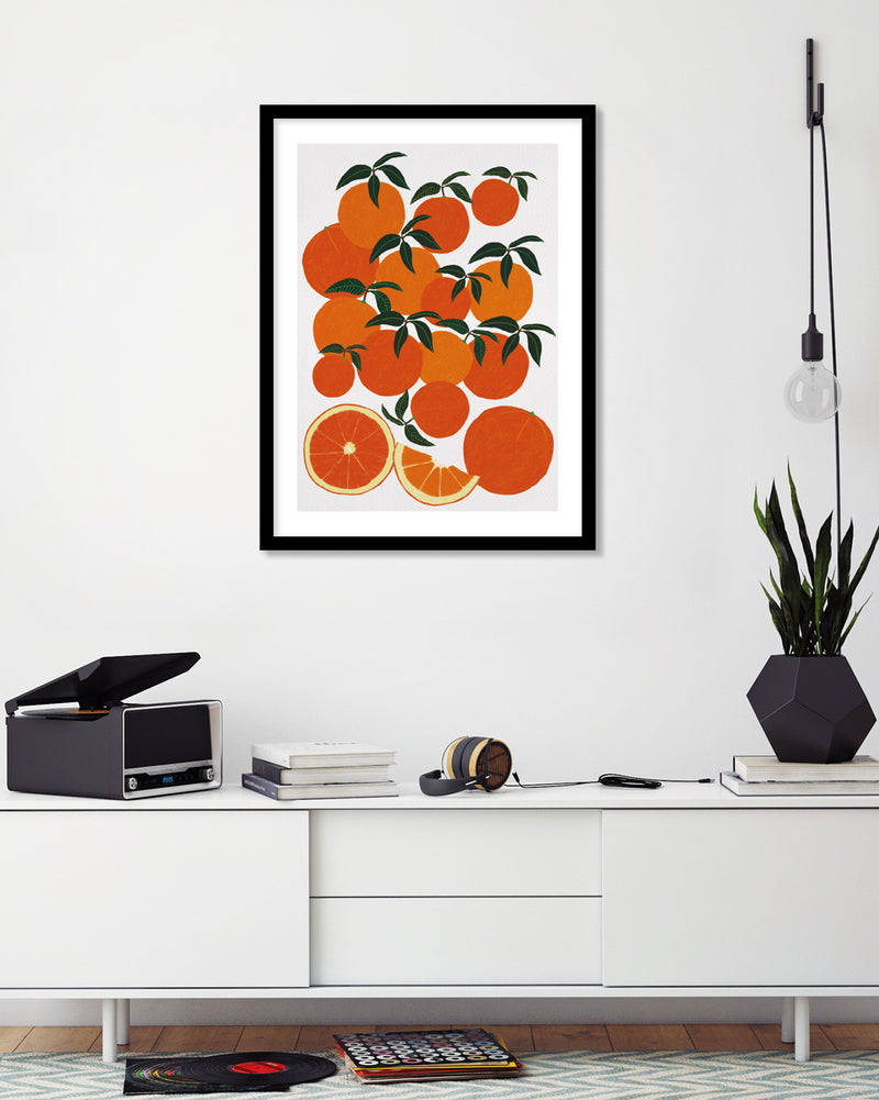 Orange Harvest Art Print by Leanne Simpson