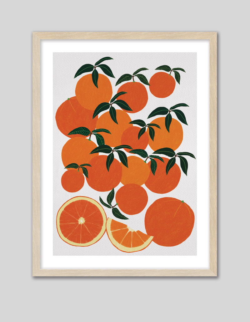 Orange Harvest Art Print by Leanne Simpson