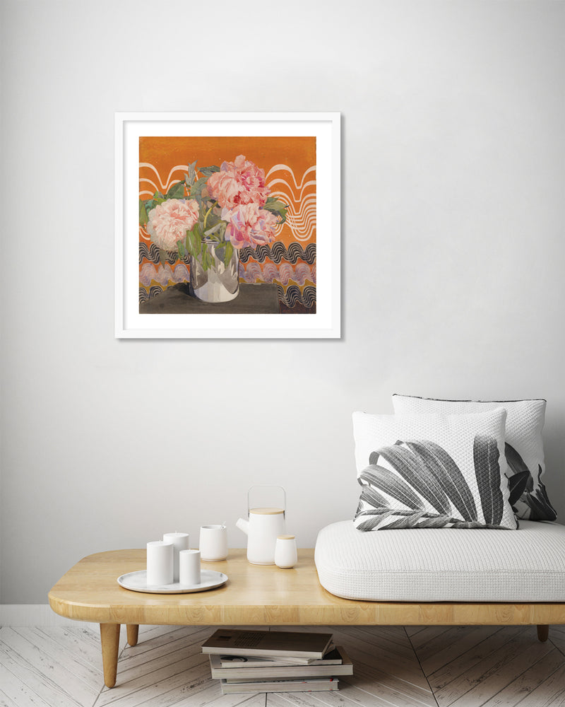 Peonies Art Print by Charles Rennie MackIntosh