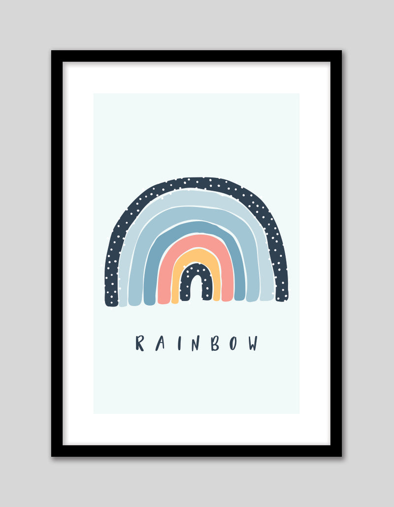 Over the Rainbow Nursery Bedroom Art Print | Childrens Art NZ | The Good Poster Co.