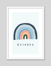 Over the Rainbow Nursery Bedroom Art Print | Childrens Art NZ | The Good Poster Co.