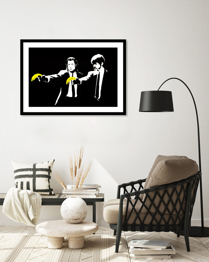 Peel Fiction Art Print by Banksy