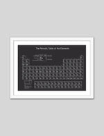 Periodic Table of Elements Black & White Art Print