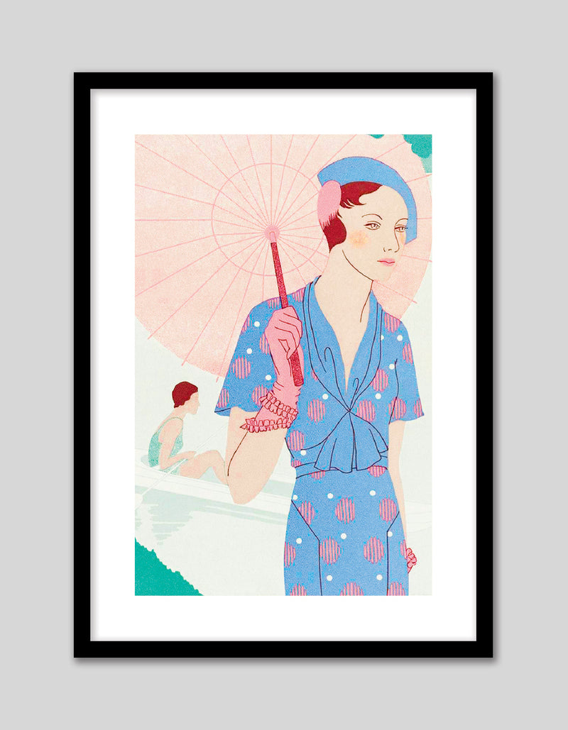 Pink Elegance Art Print by M Renaud