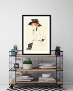 Portrait of a Woman Art Print by Egon Schiele