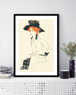 Portrait of a Woman Art Print by Egon Schiele