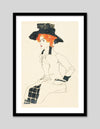 Portrait of a Woman Art Print by Egon Schiele