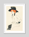 Portrait of a Woman Art Print by Egon Schiele