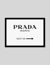 Prada Marfa Typography Art Print