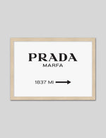 Prada Marfa Typography Art Print